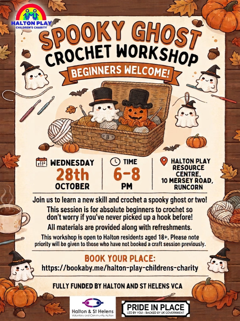 Crochet ghost poster